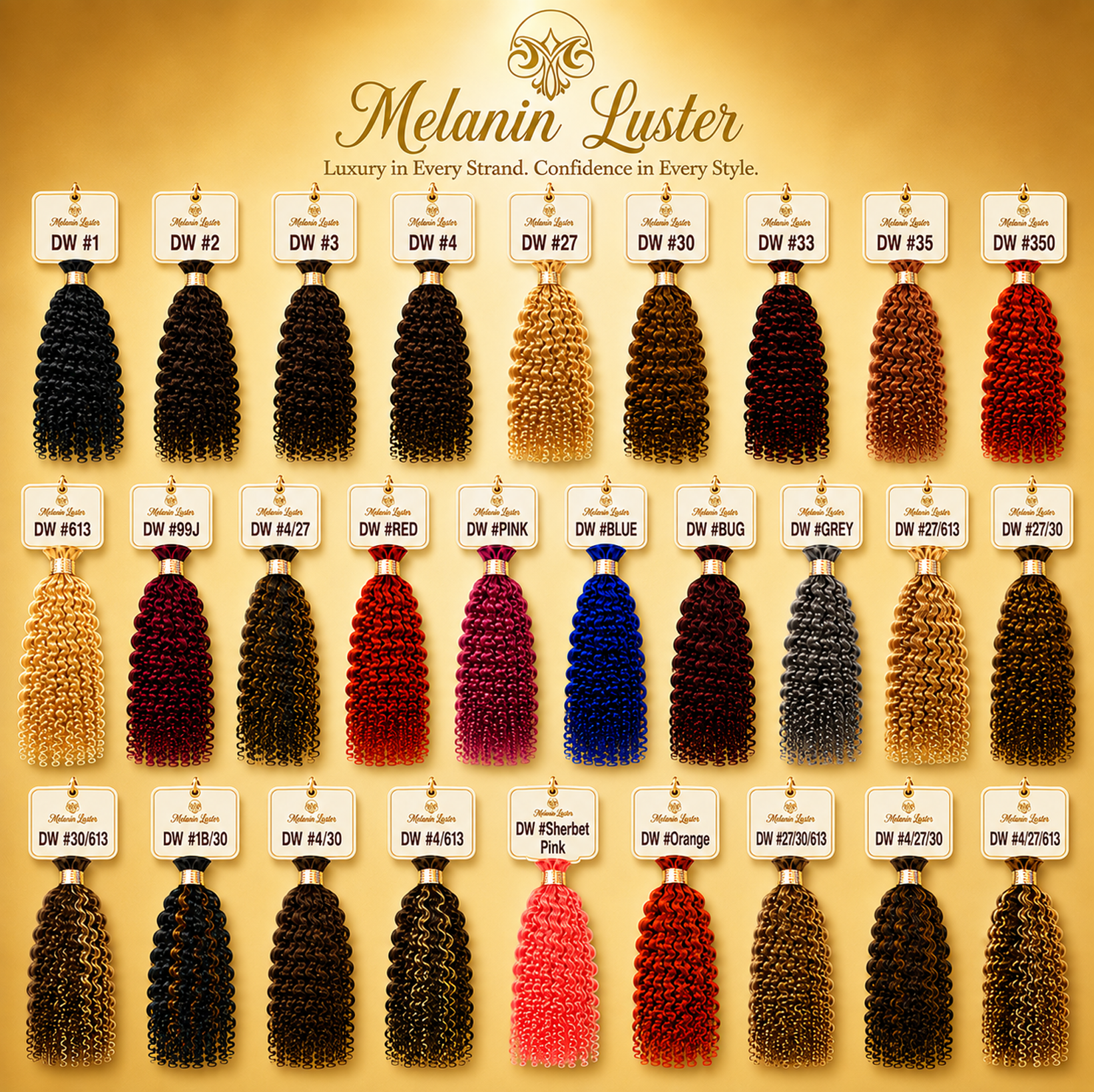 Melanin Luster Deep Wave Braiding Hair - 100% Virgin Human Hair