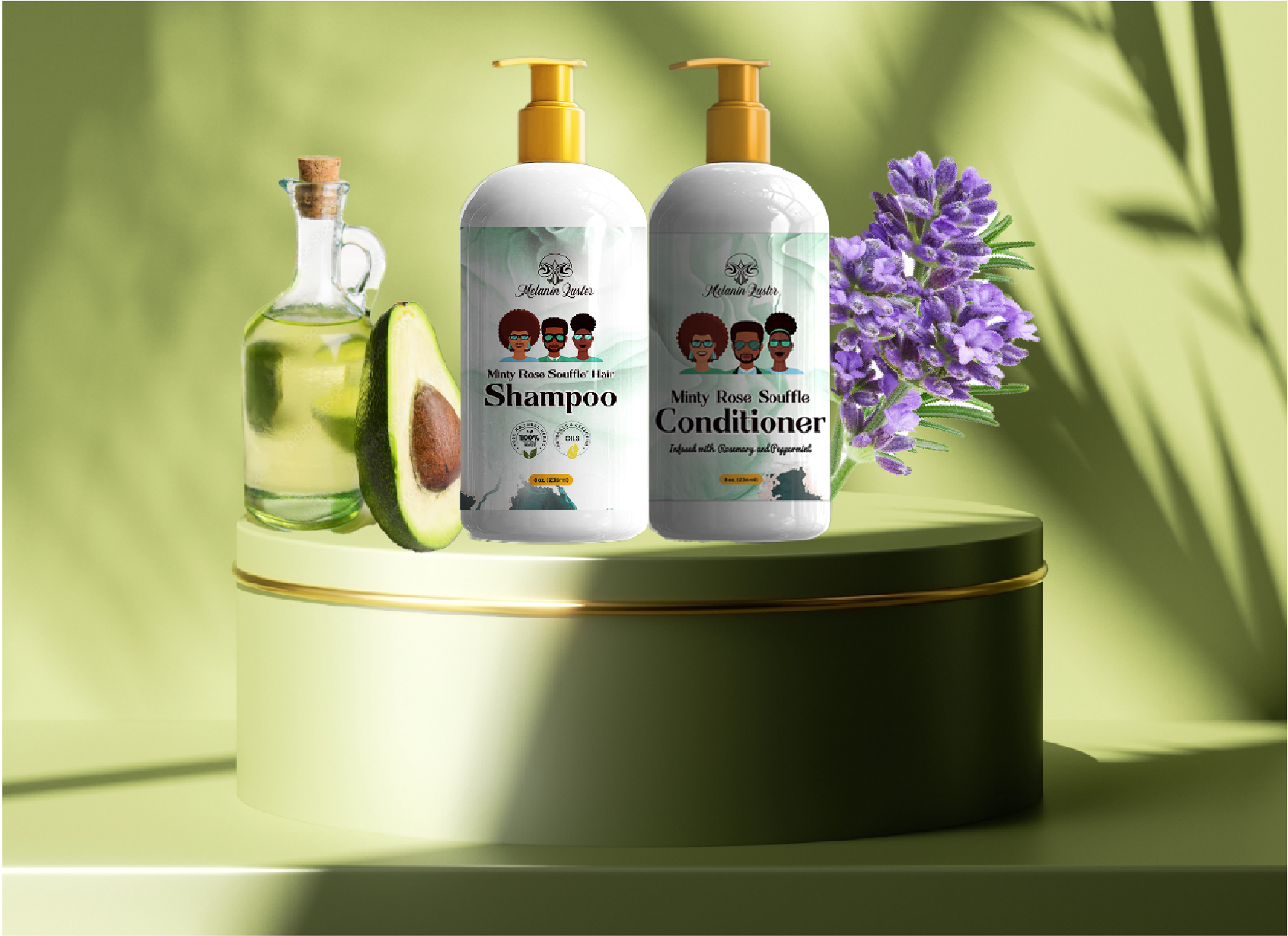 Minty Rose Souffle' Cleanse and Condition Bundle