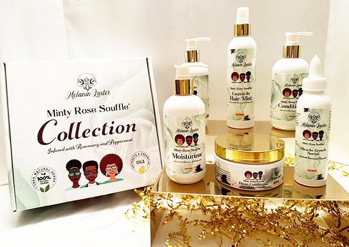 Minty Rose Souffle' Collection with Deep Conditioner