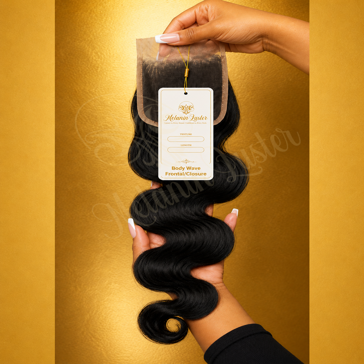 Melanin Luster Lace Front Body Wave Hair Closure