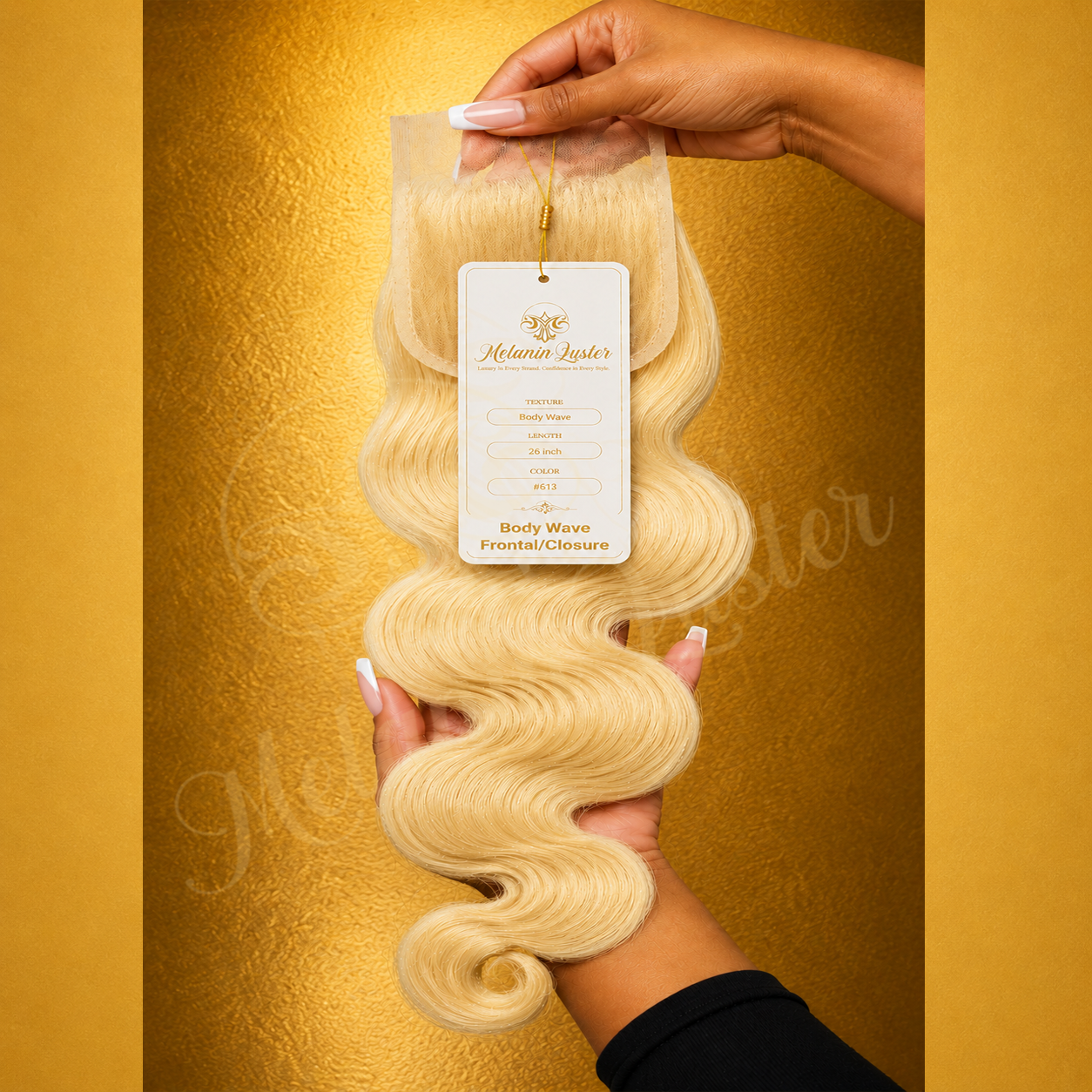 Melanin Luster Lace Front Body Wave Hair Closure