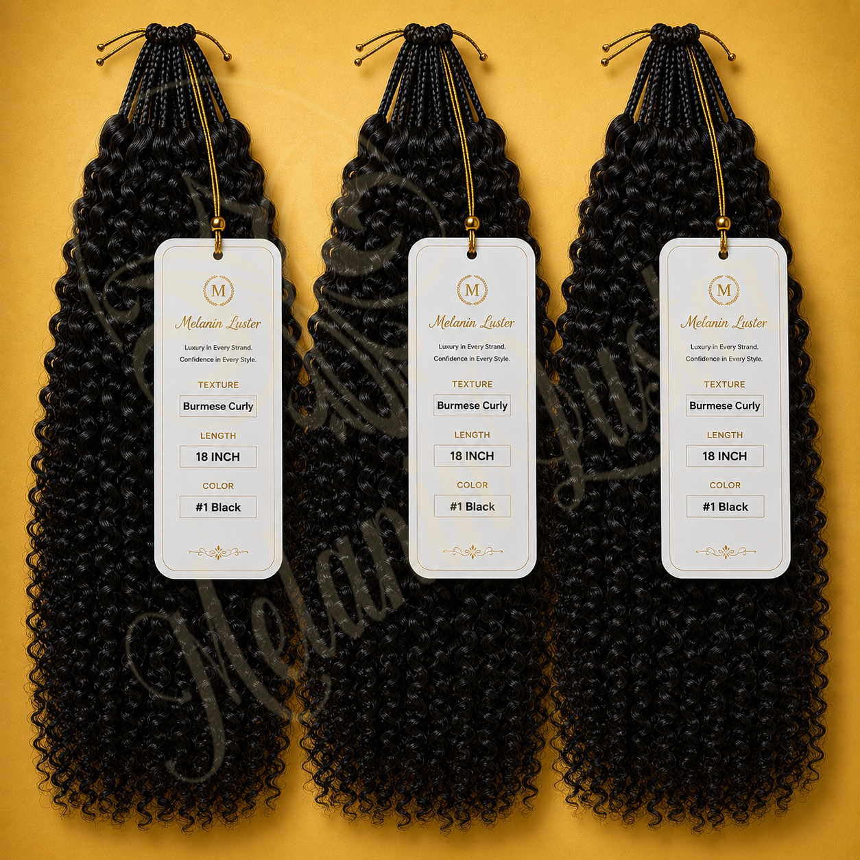 Melanin Luster Crochet Burmese Curly