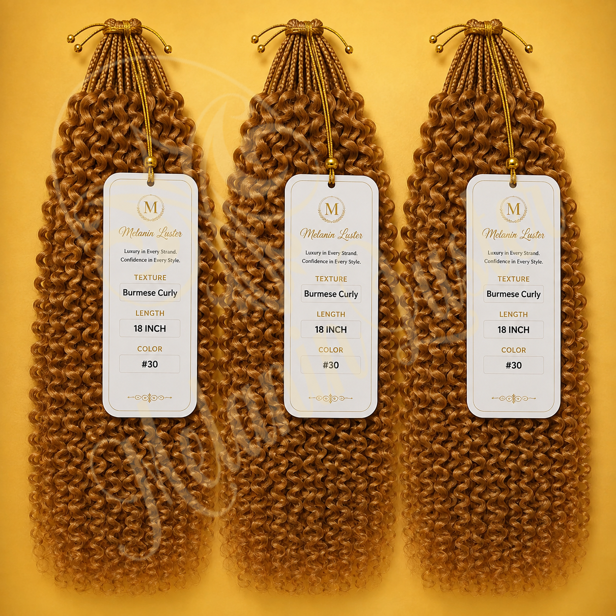 Melanin Luster Crochet Burmese Curly