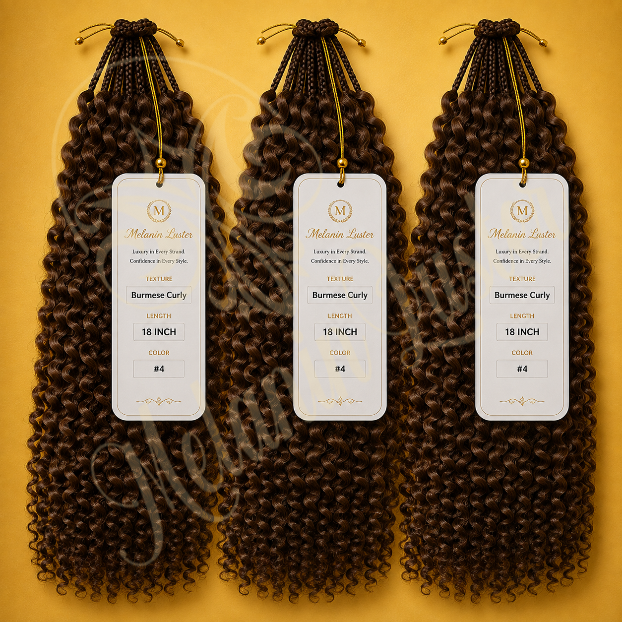 Melanin Luster Crochet Burmese Curly