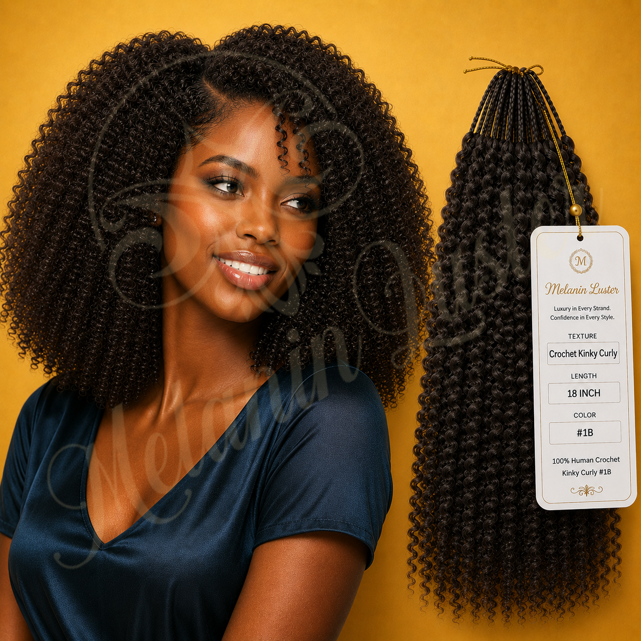 Melanin Luster Crochet Kinky Curly