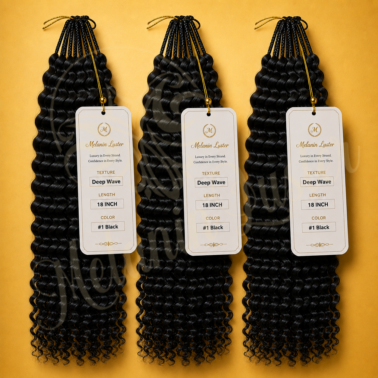 Melanin Luster Crochet Deep Wave