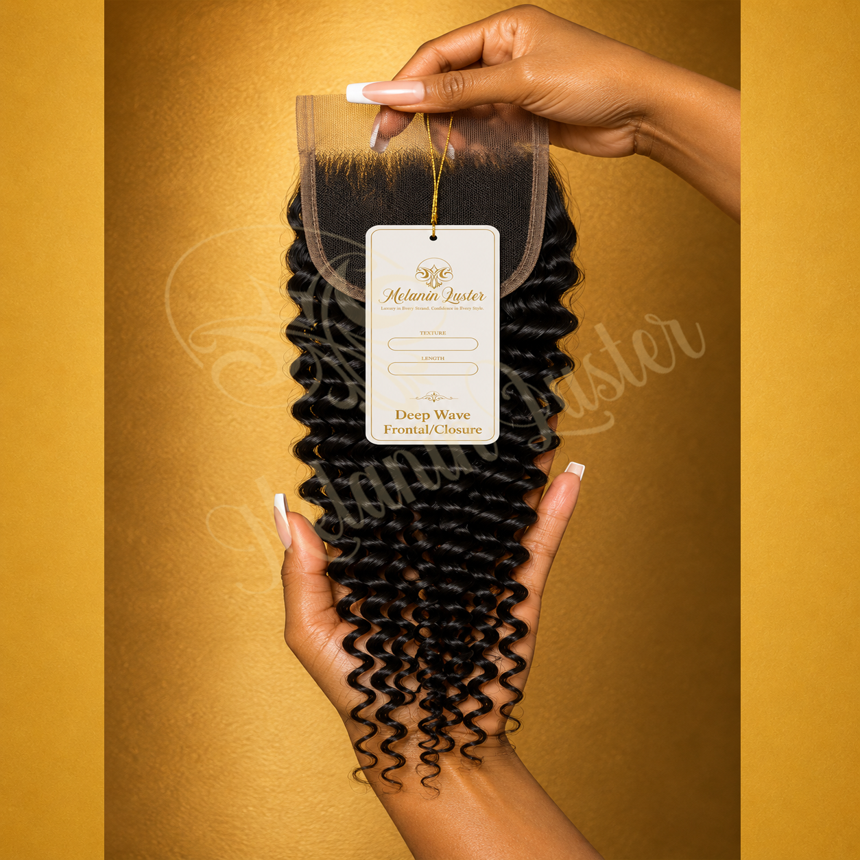 Melanin Luster Lace Front Deep Wave Lace Hair Closure