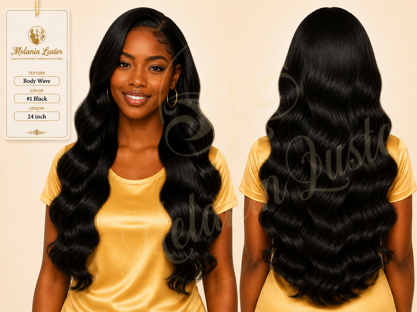 Melanin Luster Weft Body Wave