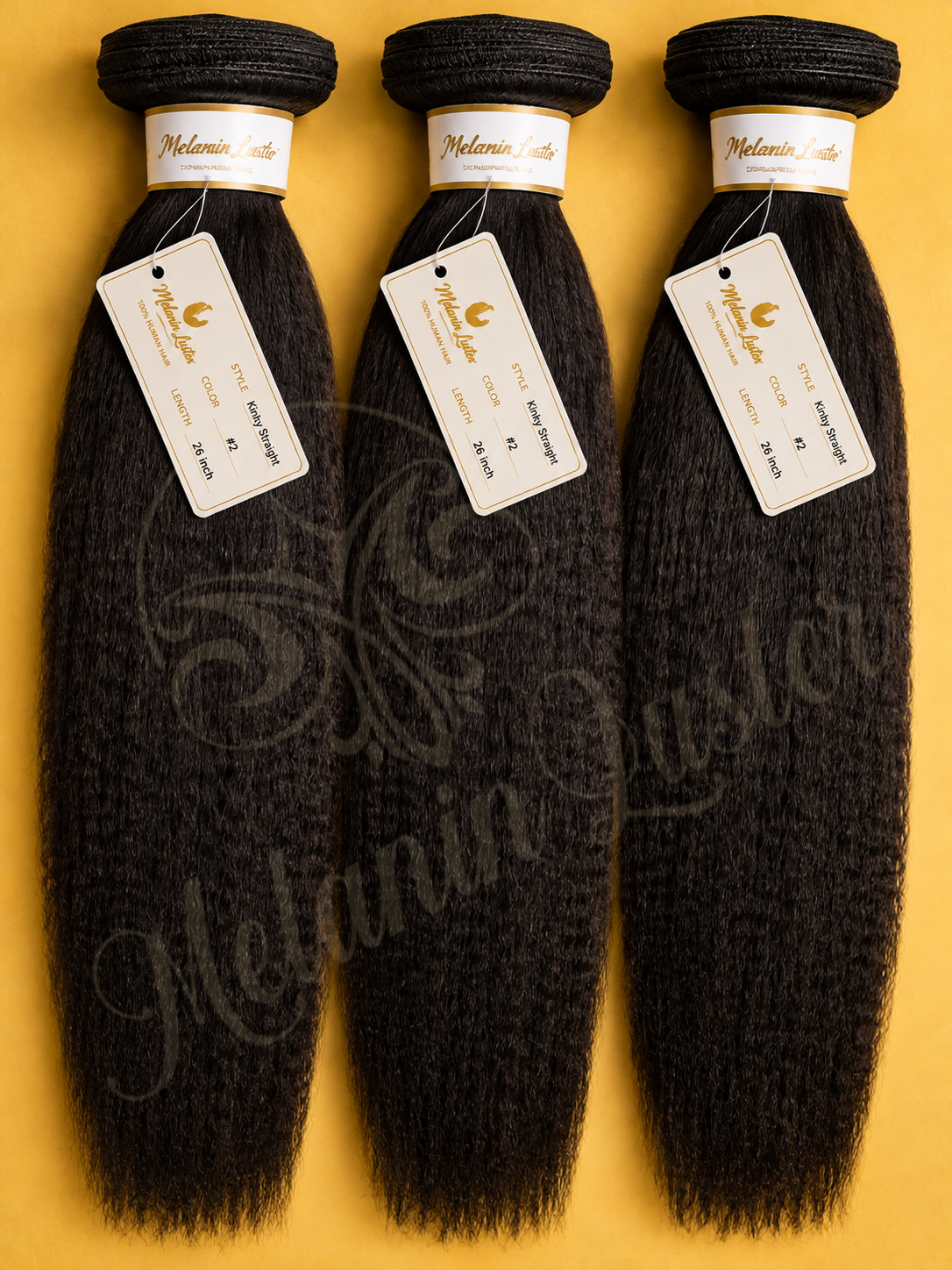 Melanin Luster Weft Kinky Straight Hair