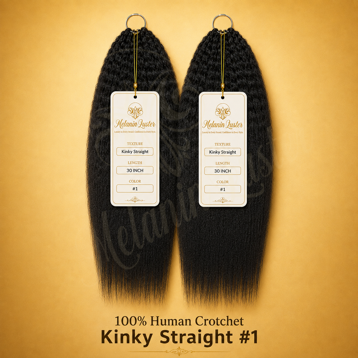 Melanin Luster Crochet Silky Straight Braiding Hair