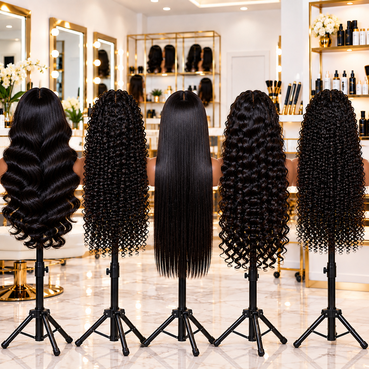Melanin Luster HD Lace Burmese Curls Wig