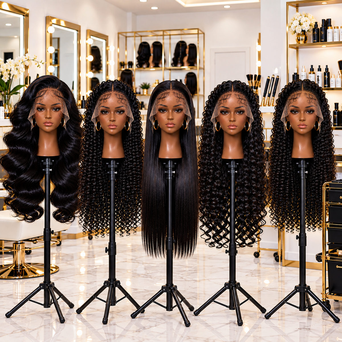 Melanin Luster HD Lace Burmese Curls Wig
