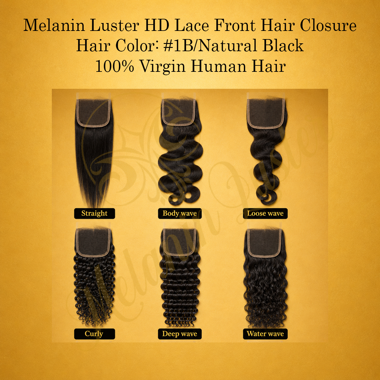 Melanin Luster Loose Deep Wave Hair Closure