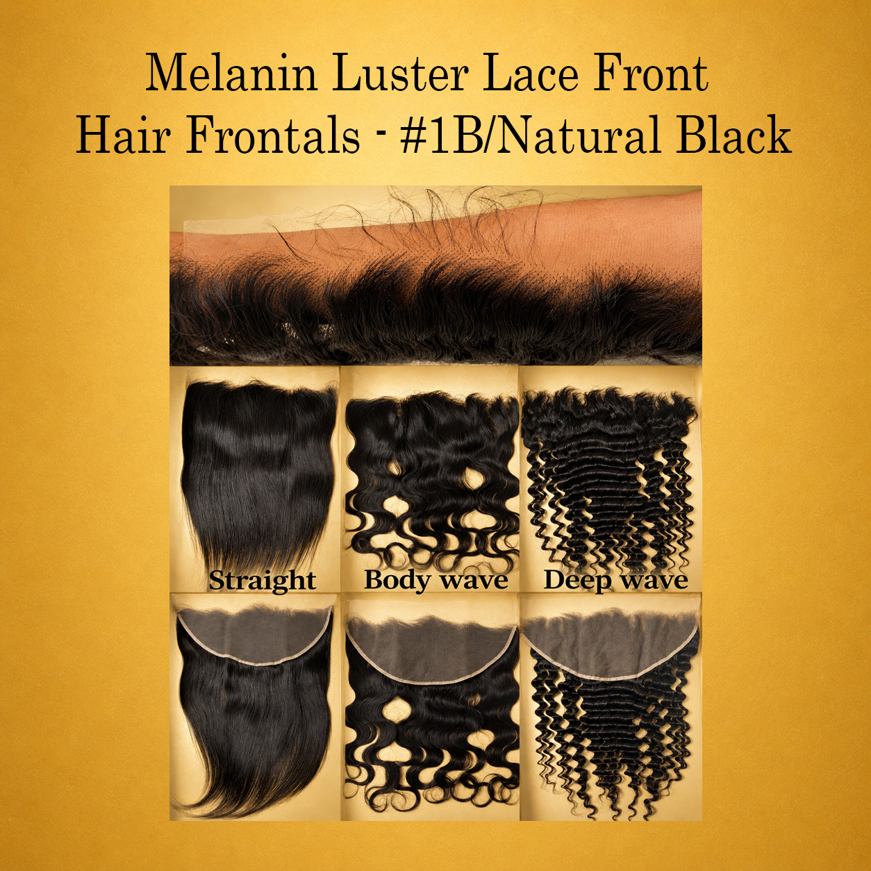 Melanin Luster HD Lace Front Deep Wave Frontal