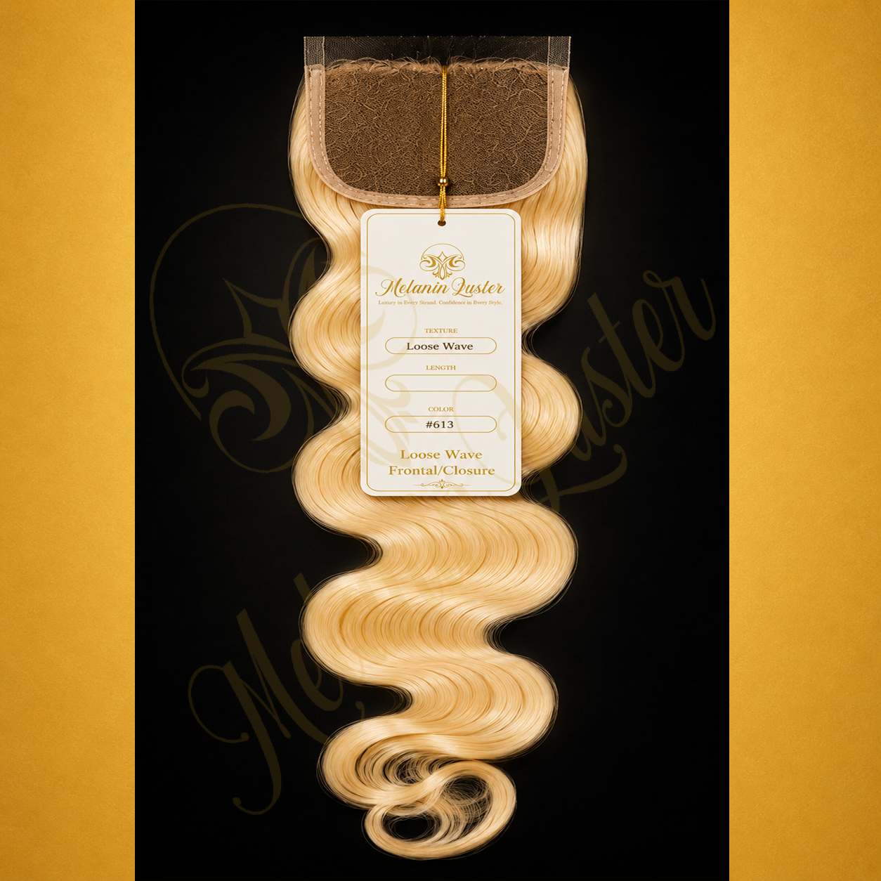 Melanin Luster Loose Deep Wave Hair Closure