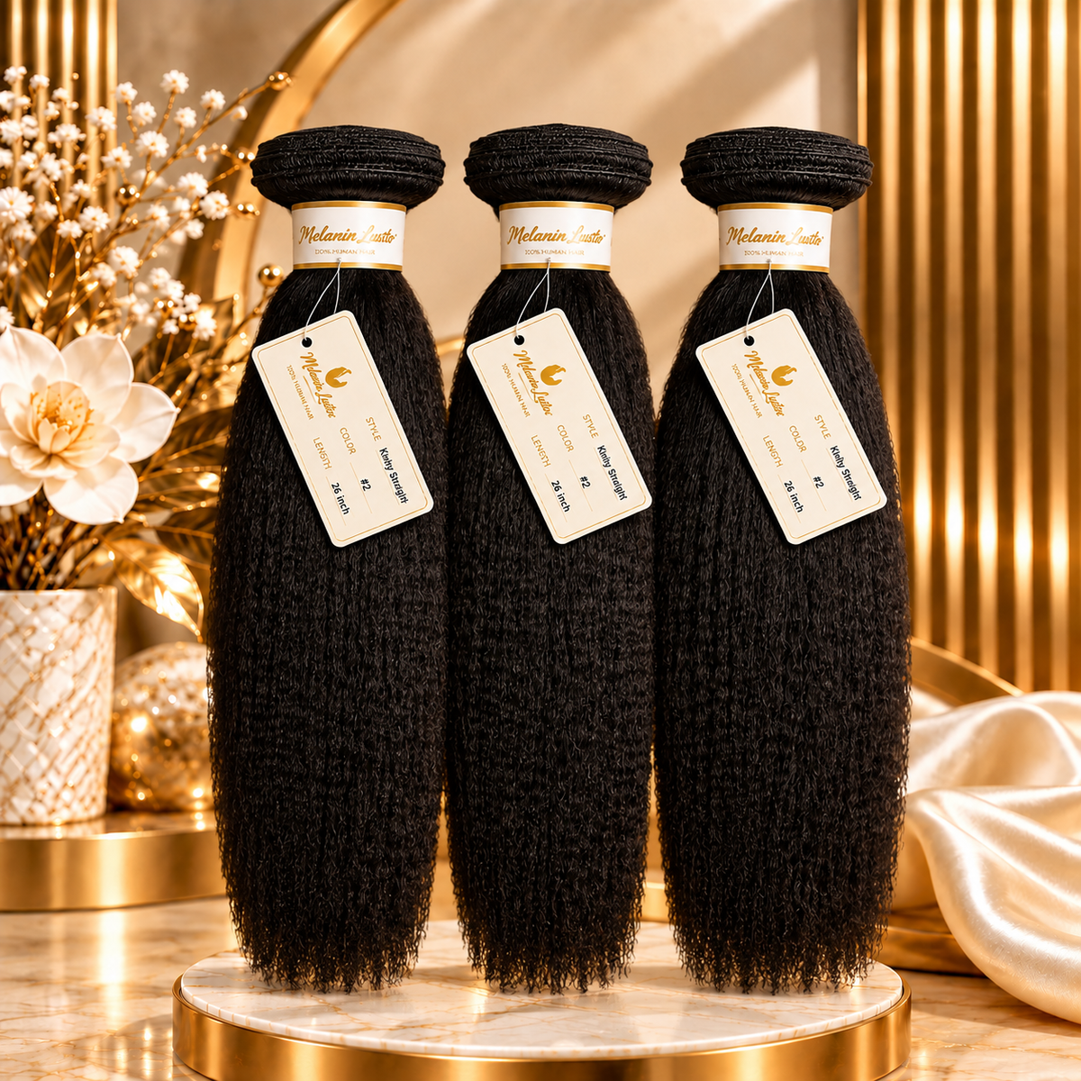 ML Weft Kinky Straight Hair