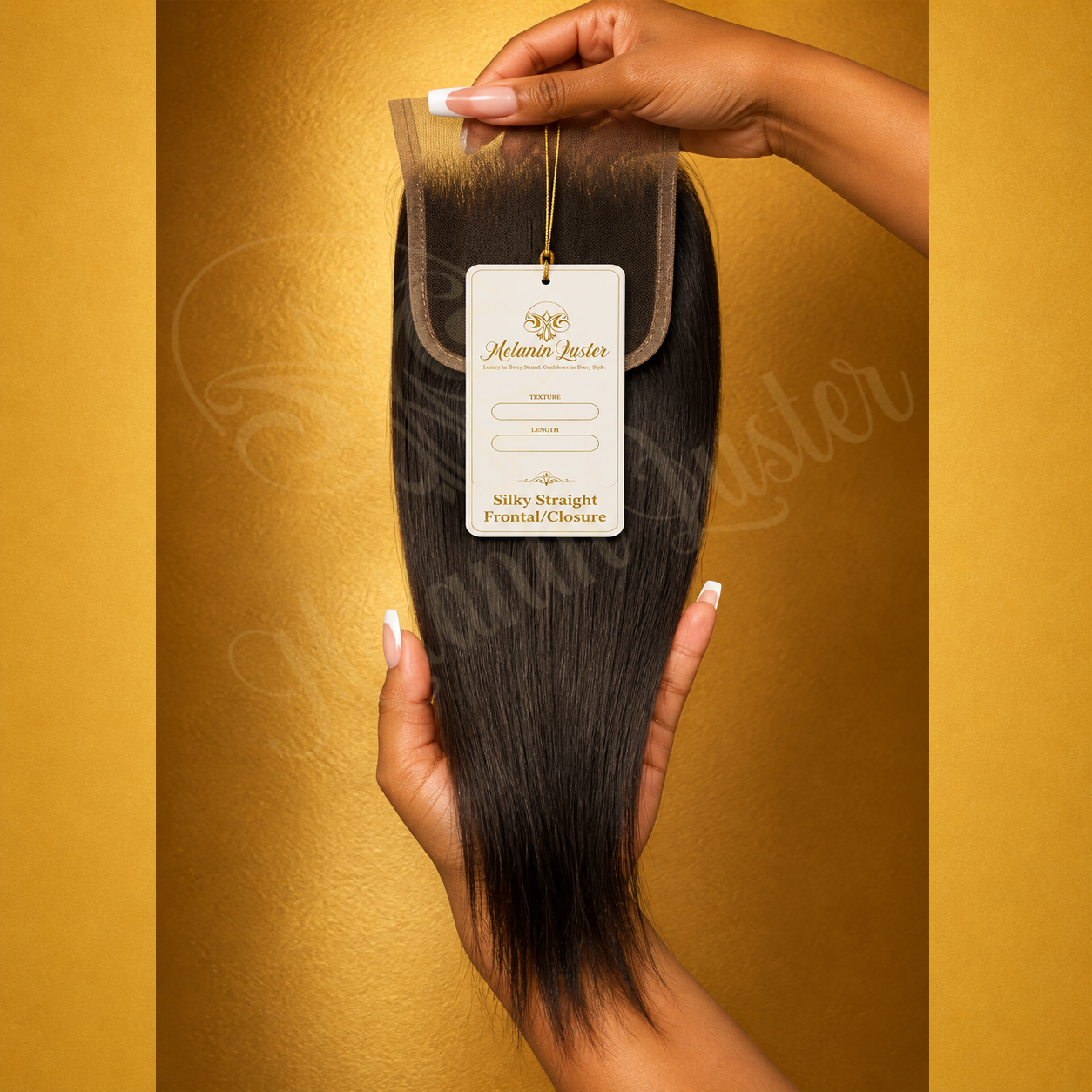 Melanin Luster Lace Front Silky Straight Hair Closure