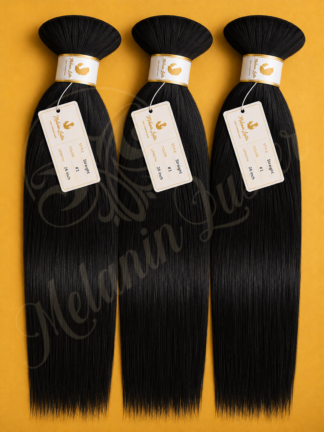 Melanin Luster Silky Straight Braiding Hair - 100% Virgin Human Hair