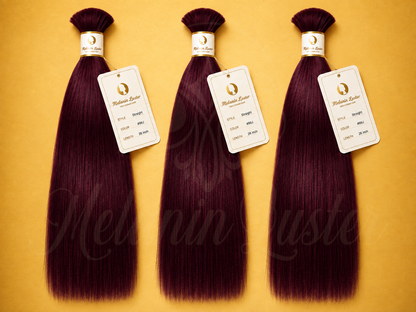 Melanin Luster Silky Straight Braiding Hair - 100% Virgin Human Hair