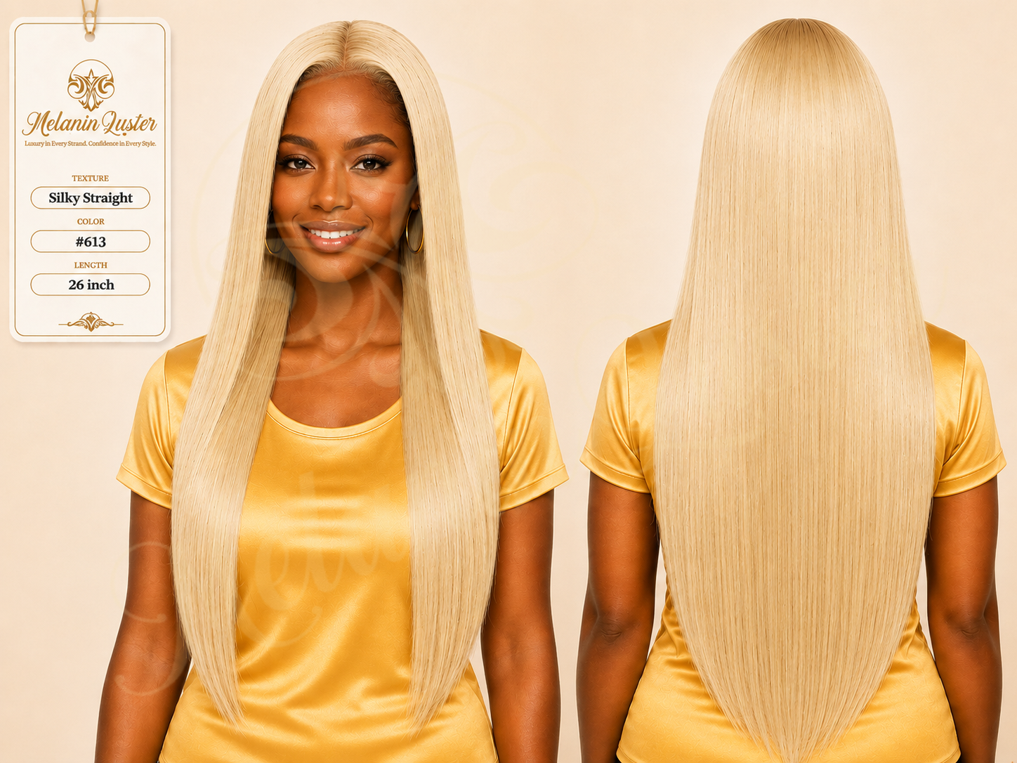 Melanin Luster Weft Silky Straight Hair