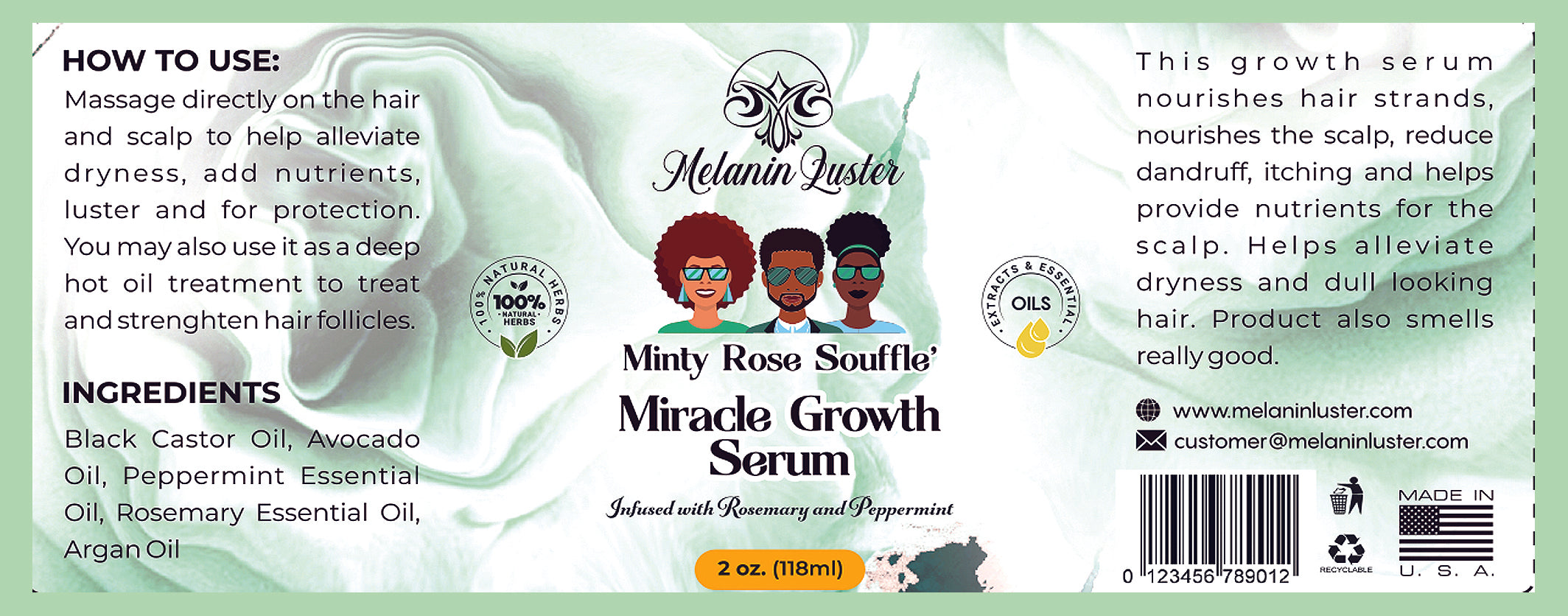 Minty Rose Souffle' Miracle Growth Serum