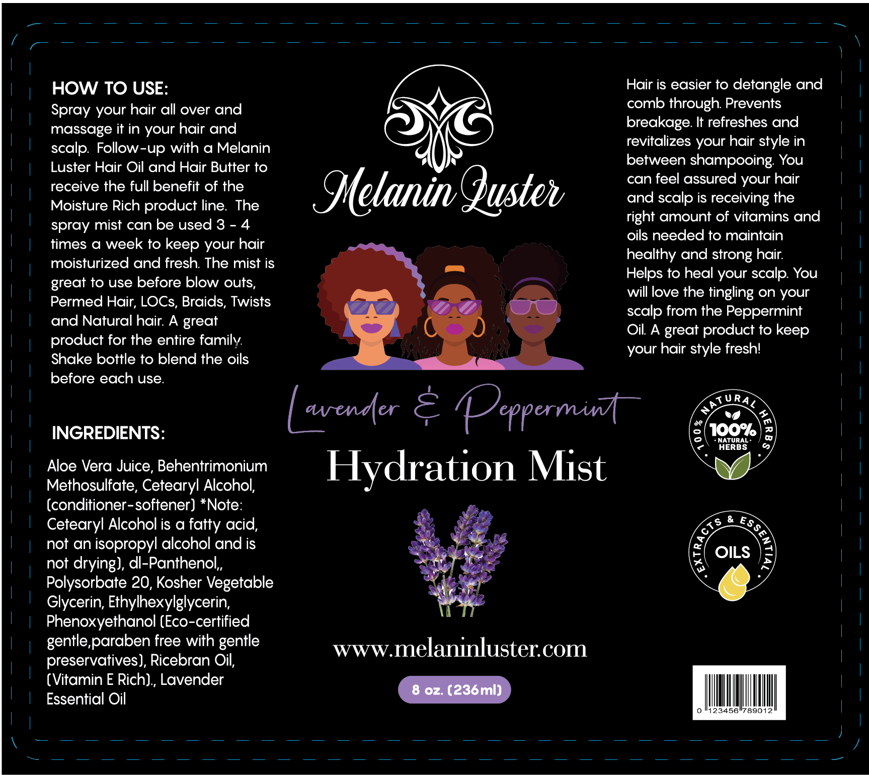Lavender and Peppermint Moisture Bundle