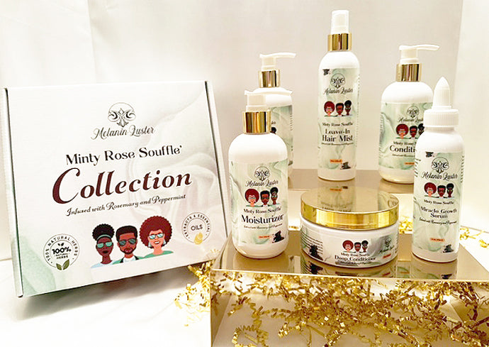 Minty Rose Souffle' Collection without Deep Conditioner