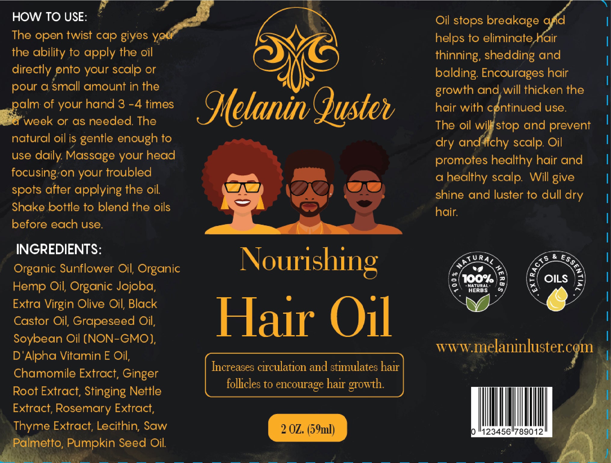 Rich Moisture Nourishing Hair Oil